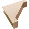 Ekena Millwork 7"W x 28"D x 28"H Thin Burlington Rough Cedar Woodgrain TimberThane Corbel, Primed Tan CORUR07X28X28BURRCPR - alternate 3